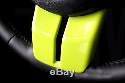 3pcs Green Steering Wheel Cover 3D Interior Trim Fit for Jeep wrangler 2011-2015