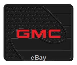 4PC Universal Front & Rear Floor Mats & GMC Steering Wheel Cover New Free Ship