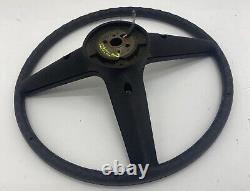 70-74 Pontiac B Body Steering Wheel Wood Grain Horn Button Cap Trim Column Cover