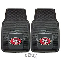 7pc NFL San Francisco 49ers Car Seat Covers Floor Mats Steering Wheel Cover Set