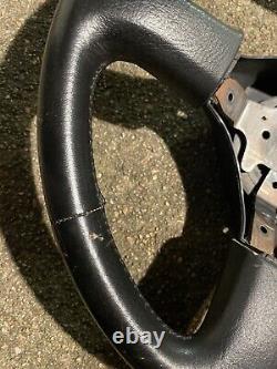 86-91 Mazda RX7 Leather Wrapped Steering Wheel & Horn Cover Stock Factory OEM