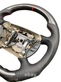 94-04 YEARS Ford Mustang GT CARBON FIBER STEERING WHEEL With BK LEATHER RED RING