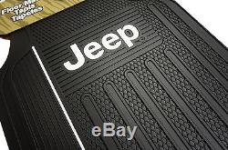 9 Pc Jeep Elite Interior Set Seat Covers Floor Mats Cargo Steering Wheel Cover