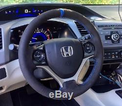 9th gen civic si suede steering wheel cover wrap
