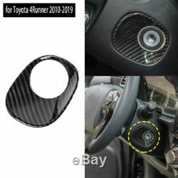 9x Full Interior Steering Wheel Cover Trim For Toyota 4Runner 2010+ Carbon fiber