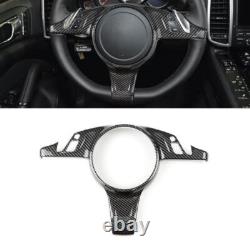 ABS Carbon Fiber For Porsche 2010-2016 Panamera Inner Steering Wheel Cover Trim