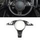ABS Carbon Fiber For Porsche 2010-2016 Panamera Inner Steering Wheel Cover Trim