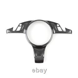 ABS Carbon Fiber For Porsche 2010-2016 Panamera Inner Steering Wheel Cover Trim