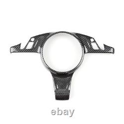 ABS Carbon Fiber For Porsche 2010-2016 Panamera Inner Steering Wheel Cover Trim