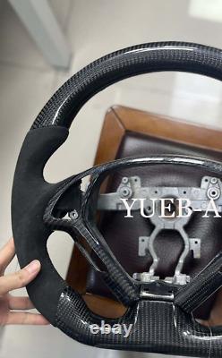 ALCANTARA CARBON FIBER Steering Wheel FOR INFINITI g37g25 G37X With TRIM