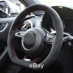 ALCANTARA Steering Wheel Cover for Audi A5 A7 RS 5 RS 7 S3 S4 2013-2015 2016