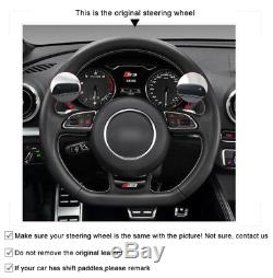 ALCANTARA Steering Wheel Cover for Audi A5 A7 RS 5 RS 7 S3 S4 2013-2015 2016