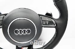AUDI S-Line A6 A7 A8 S6 S7 S8 RS6 HALF PERFORATED STEERING WHEEL
