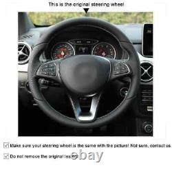 Alcantara Black Steering Wheel Cover for Mercedes Benz W176 W246 W205 C117 C218