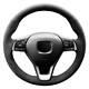 Alcantara Car Steering Wheel Cover Customized Black for Honda INSIGHT/ACCORD