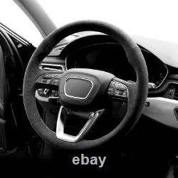 Alcantara Car Steering Wheel Cover Customized for AUDI A4/A5/S5/Q7/Q8/A3/Q5