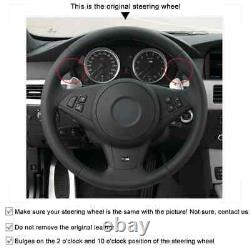 Alcantara Car Steering Wheel Cover Holster for BMW M5 E60 E61 Touring M6 E63 E64