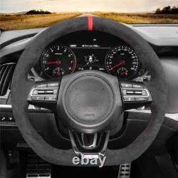 Alcantara Car Steering Wheel Cover Holster for Kia Stinger 2017-2022 Accessories