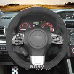 Alcantara Car Steering Wheel Cover Wrap for Subaru WRX STI Levorg STI 2014- 2021