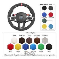 Alcantara Car Steering Wheel Cover for BMW M3 G80 M4 G82 G83 M5 F90 M8 F91 F92