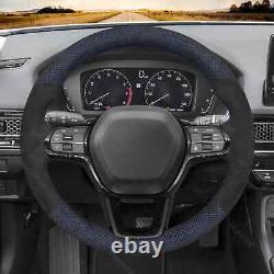 Alcantara Car Steering Wheel Cover for Honda Civic 11 HRV 2022 -2024 Accord