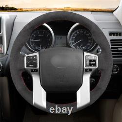Alcantara Car Steering Wheel Cover for Toyota Land Cruiser Prado Land Cruiser