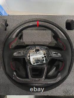 Alcantara+Carbon Fiber Steering wheel Frame+Cover for Audi A5 Q5 A3 Q3 A4 RS4 Q7
