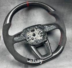 Alcantara+Carbon Fiber Steering wheel Frame+Cover for Audi A5 Q5 A3 Q3 A4 RS4 Q7