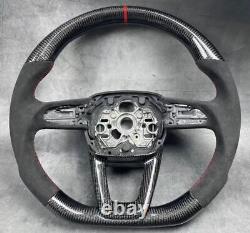 Alcantara+Carbon Fiber Steering wheel Frame+Cover for Audi A5 Q5 A3 Q3 A4 RS4 Q7