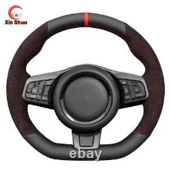 Alcantara Leather Car Steering Wheel Cover for Jaguar F-Type (X152) 2013-2020