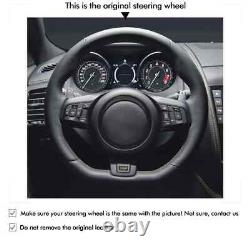 Alcantara Leather Car Steering Wheel Cover for Jaguar F-Type (X152) 2013-2020