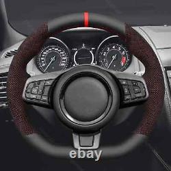 Alcantara Leather Car Steering Wheel Cover for Jaguar F-Type (X152) 2013-2020