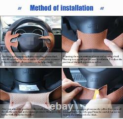 Alcantara Sew Steering Wheel Cover For BMW M2 M3 M4 X 6 M Sport 1 2 3 4 5 Series