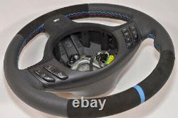 Alcantara Steering Wheel BMW M3 E46 E39 X5 E53 M5 Suede / leather BLUE perform