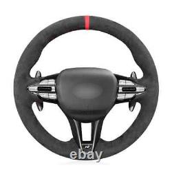 Alcantara Steering Wheel Cover Braid for Hyundai Veloster N 2019-2020 / i30 N