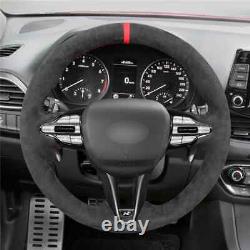 Alcantara Steering Wheel Cover Braid for Hyundai Veloster N 2019-2020 / i30 N