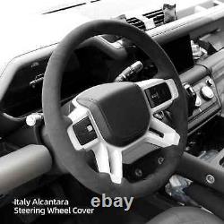 Alcantara Steering Wheel Cover For Land Rover Defender 90 S X-Dynamic SE 2019-24