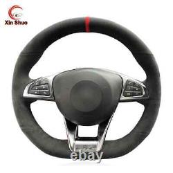 Alcantara Steering Wheel Cover Wraps for Mercedes Benz AMG GT C190 R190 A45 W176