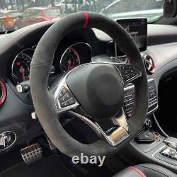 Alcantara Steering Wheel Cover Wraps for Mercedes Benz AMG GT C190 R190 A45 W176
