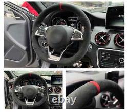 Alcantara Steering Wheel Cover Wraps for Mercedes Benz AMG GT C190 R190 A45 W176
