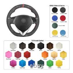 Alcantara Steering Wheel Cover for Alfa Romeo Giulietta / MiTo 2016-2018 2019