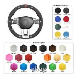 Alcantara Steering Wheel Cover for Mercedes Benz A-Class W176 A45 AMG W204 C117