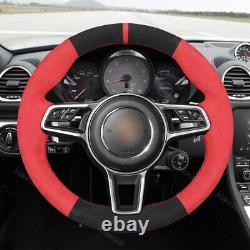 Alcantara Steering Wheel Cover for Porsche 911 991 718 Boxster 982 718 Cayman