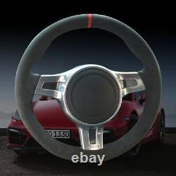 Alcantara Steering Wheel Cover for Porsche Cayenne Panamera 2012 -2014