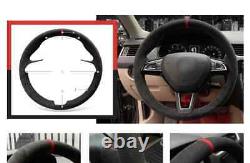 Alcantara Steering Wheel Cover for Skoda Citigo Roomster Fabia Octavia Superb