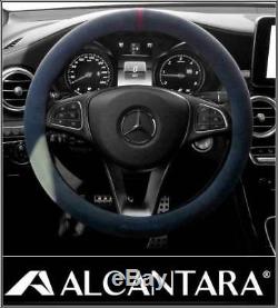 Alcantara Suede Steering Wheel Cover For All Vehicle Brown 38mm(14.96 inch)