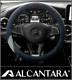Alcantara Suede Steering Wheel Cover For All Vehicle Charcoal 38mm(14.96 inch)