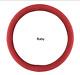 Alcantara Suede Steering Wheel Cover For All Vehicle Ruby Red 37mm(14.56 inch)
