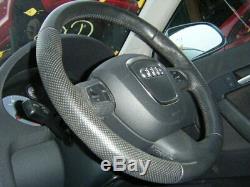 Audi A3 8P facelift leather steering wheel gearknob handbrake cover PRISTINE