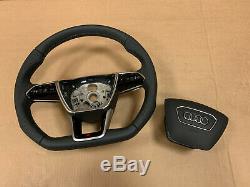 Audi A6 A7 A8 Q8 4K 4N 4M OEM S-line Steering Wheel with Paddles 4K0419091N